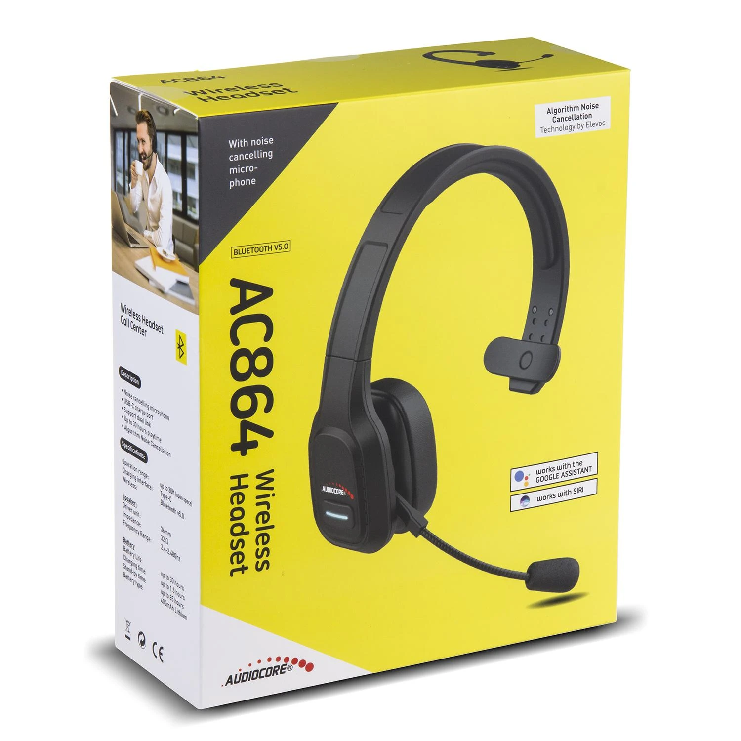 Audiocore AC864 ausinės su mikrofonu pakuotėje
