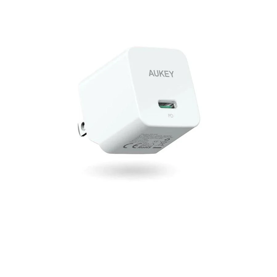 Aukey PA-Y20S baltas USB-C ikroviklis