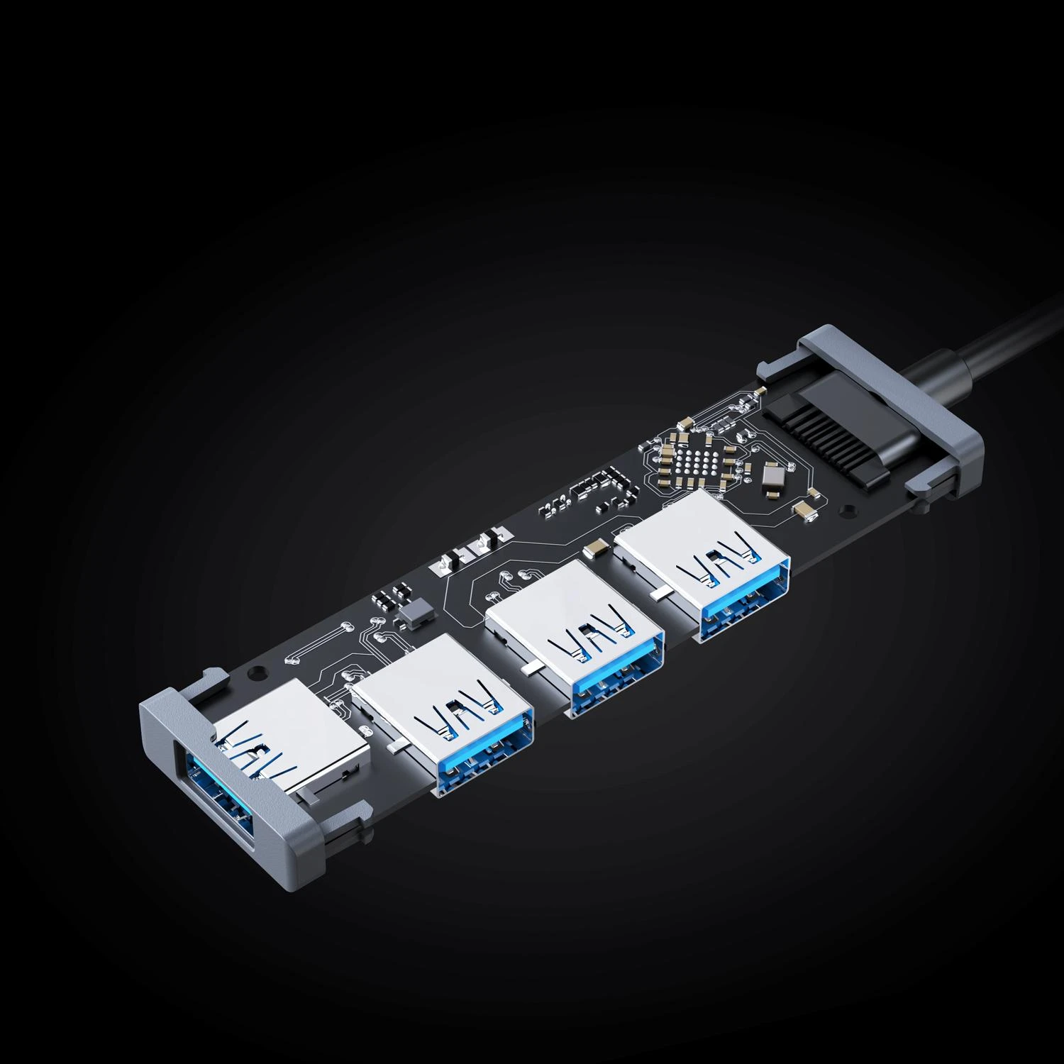 USB šakotuvas Aukey 4x USB-A 3.1 genas1 (BC-H36)