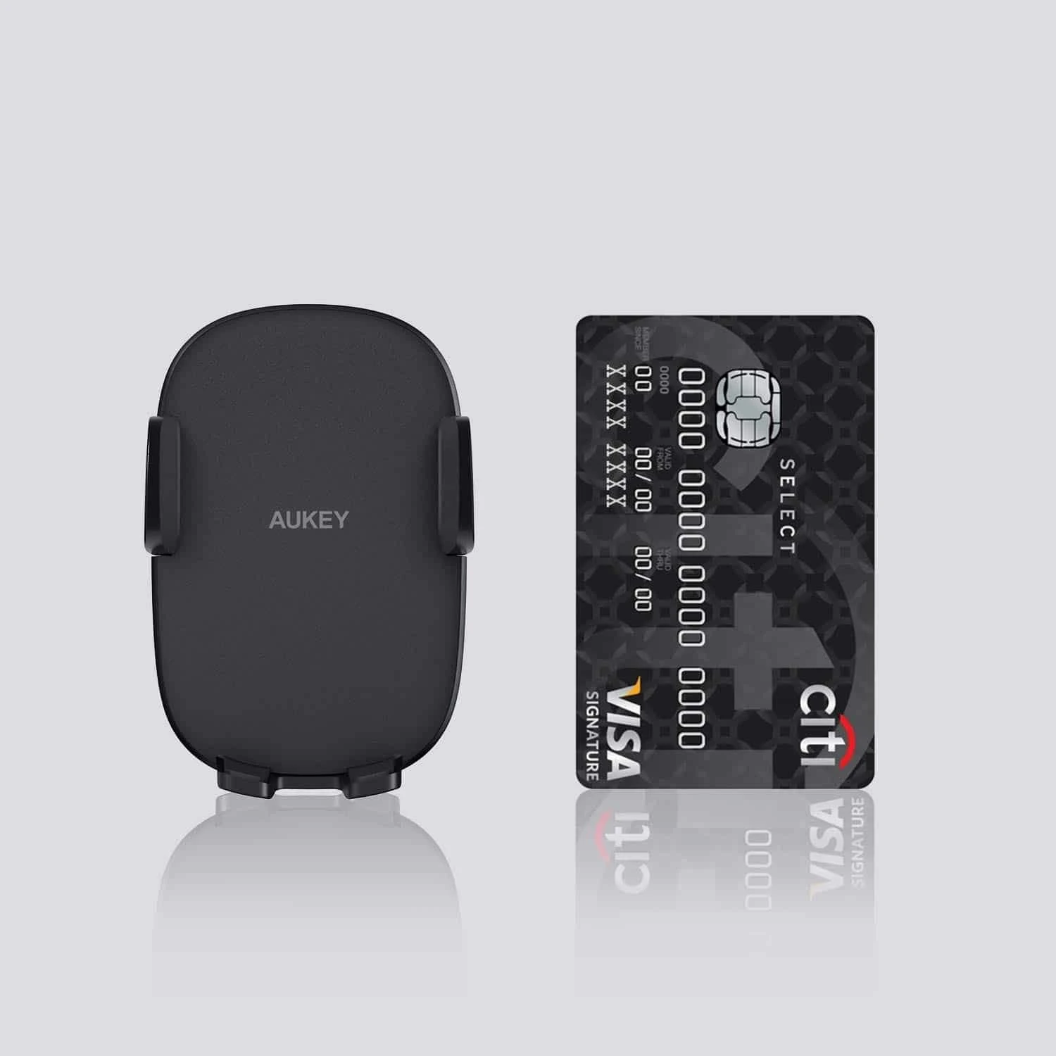 Aukey telefono laikiklis HD-C48 Juodas, reguliuojamas, 360°