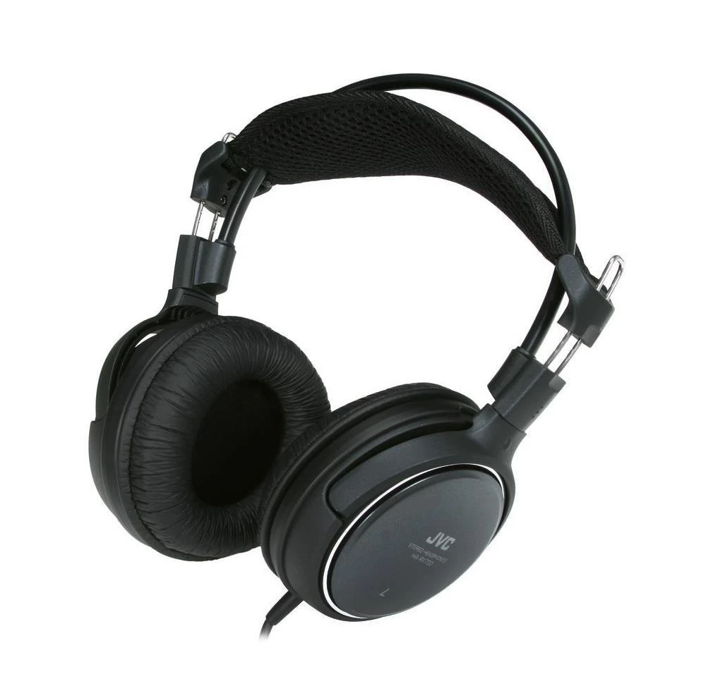 HiFi ir TV ausinės JVC HA-RX700E su Aukštos kokybės garso atkūrimu,"deep bass sound", 3,5m laidas, juodos
