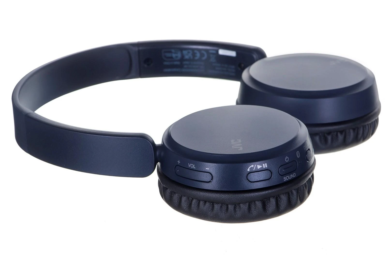 JVC, HA-S36W-AU, mėlynos sp. dinaminės ausinės, mikrofonas