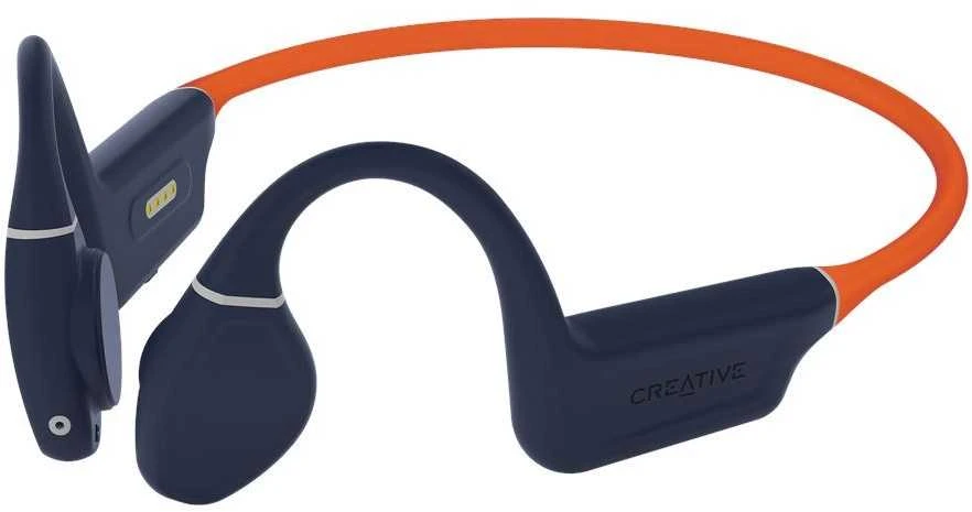 Creative ausinės belaidės Outlier Free Pro Plus oranžinės spalvos Bluetooth 5.3