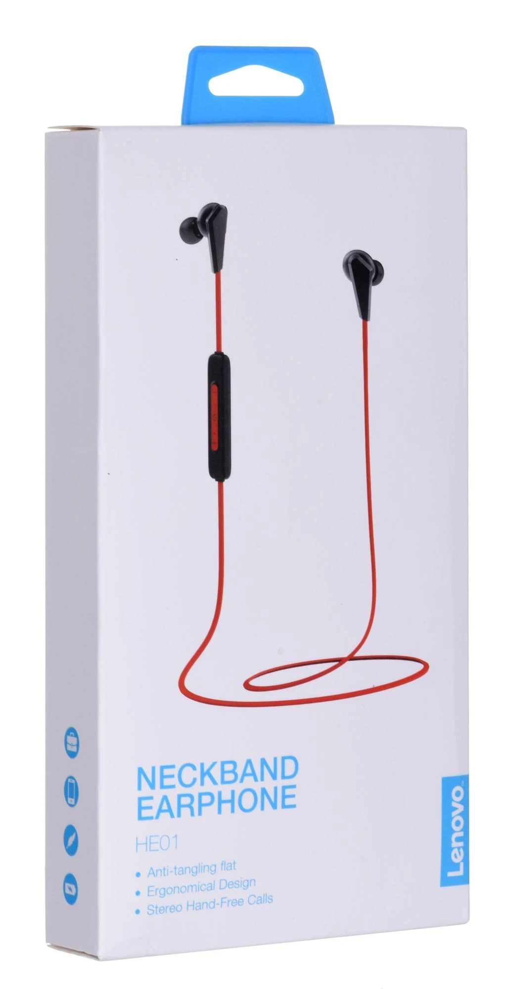 Lenovo HE01 ausinių pakuotė