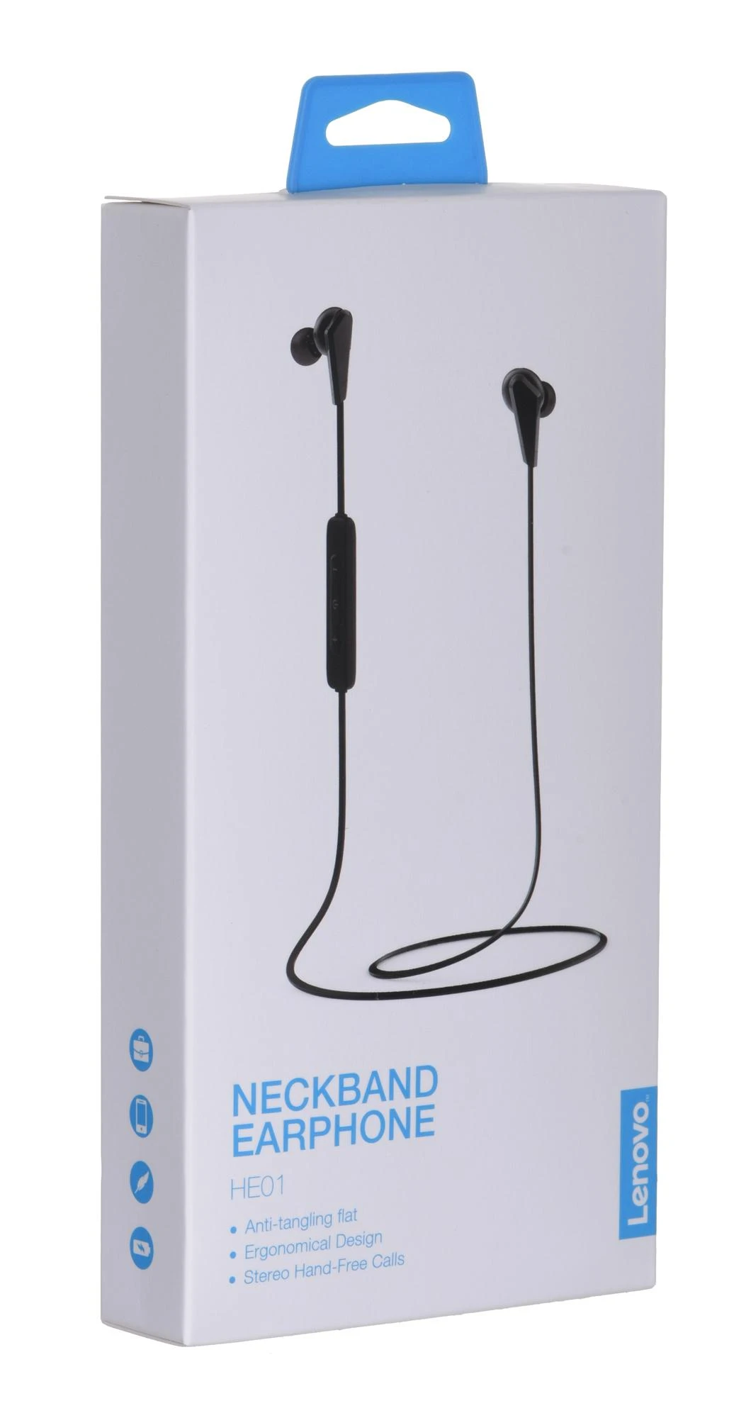 Lenovo HE01 Belaidės Ausinės Sportui, Juodos