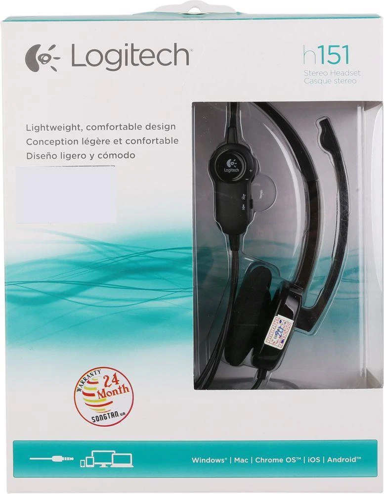 Universalios ausinės Logitech H151 su mikrofonu, 3,5mm jungtis
