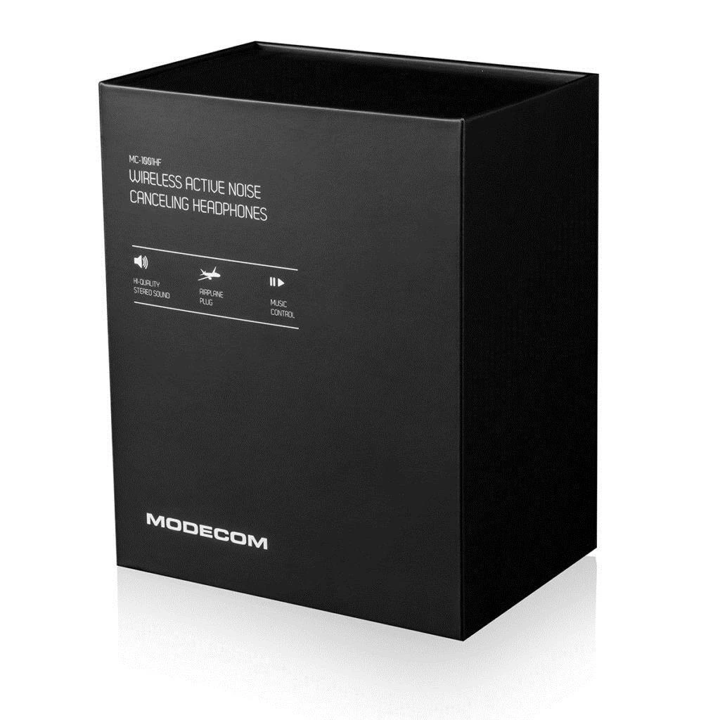 Juoda MODECOM MC-1001HF ausinių pakuotė