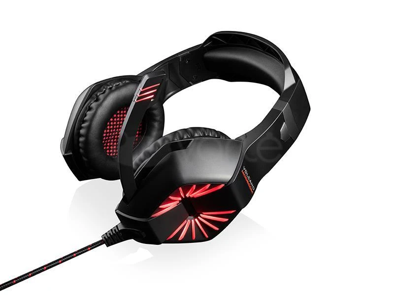 Modecom Volcano MC-839 ausinės su raudonu LED apšvietimu