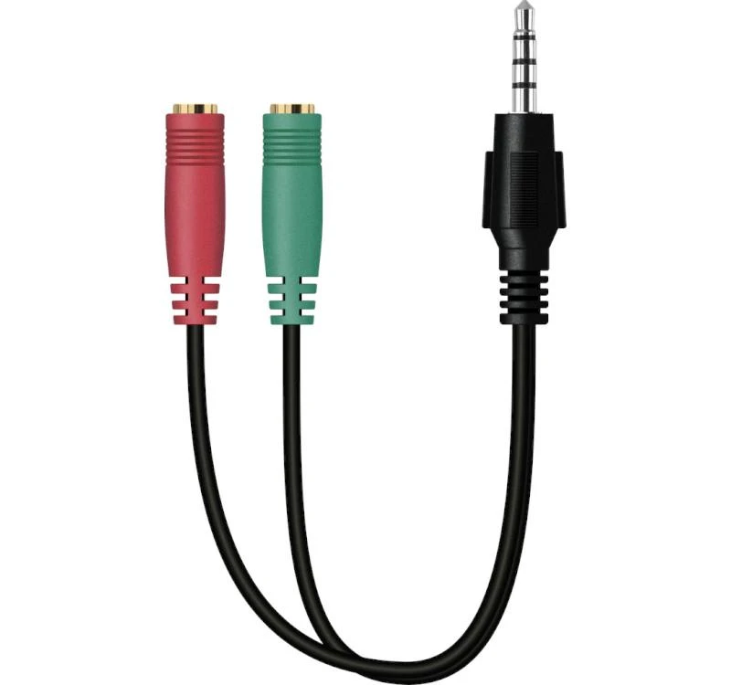 3.5 mm ausinių ir mikrofono adapteris