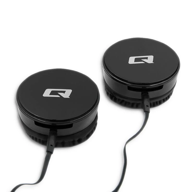Qoltec 50817 Ausinės su mikrofonu | Juodos