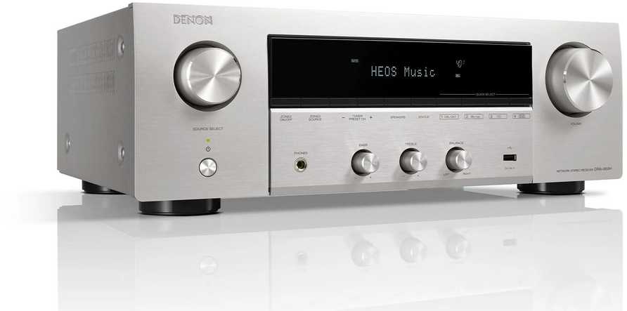 Muzikinis centras Denon DRA-900H 100W - 2.2 Chanel 100W 8K AV imtuvas su įmontuotu HEOS®, sidabrinis