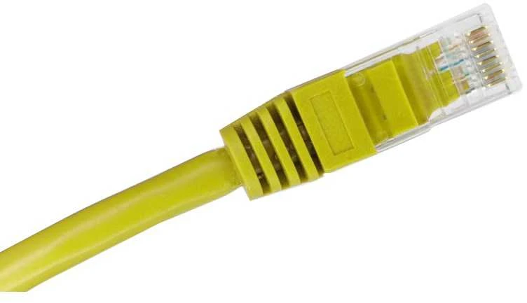 Patch-cord U/UTP kat.6A LSOH 0.5m geltona ALANTEC