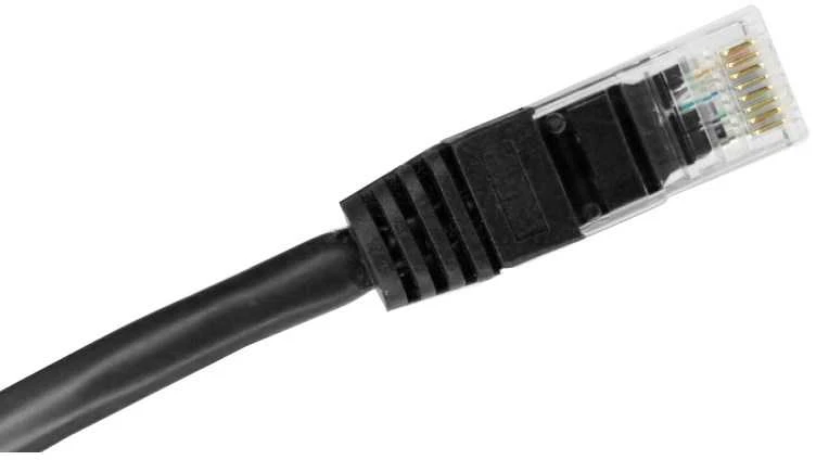 Patch-cord U/UTP kat.6 PVC 1.0m juoda ALANTEC