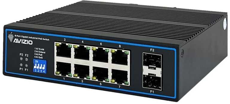 Šakotuvas Switch AVIZIO AV-SU8GP2FI