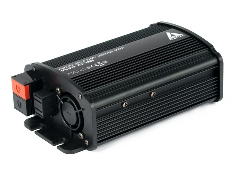 Automobilinis įtampos keitiklis AZO Digital12 VDC / 230 VAC IPS-800U 800W