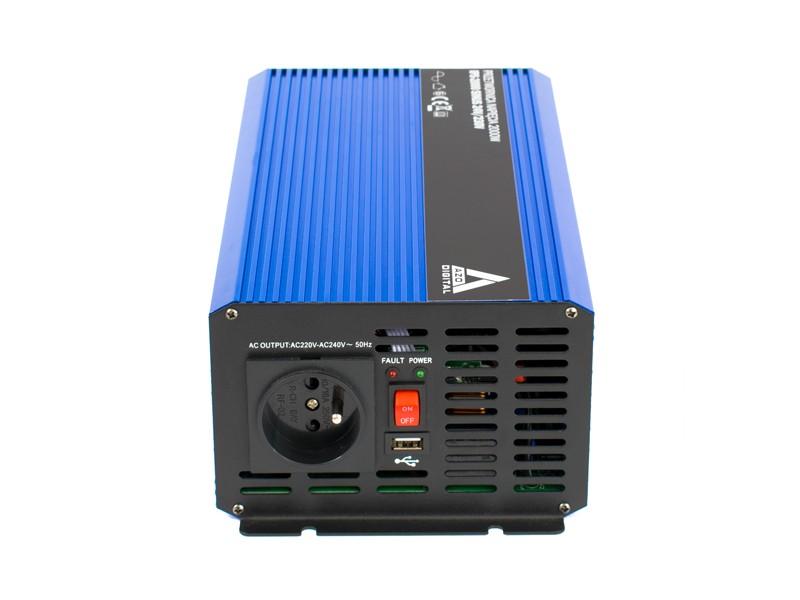 Inverteris DC/AC AZO Digital IPS-2000S 24/230V 2000W