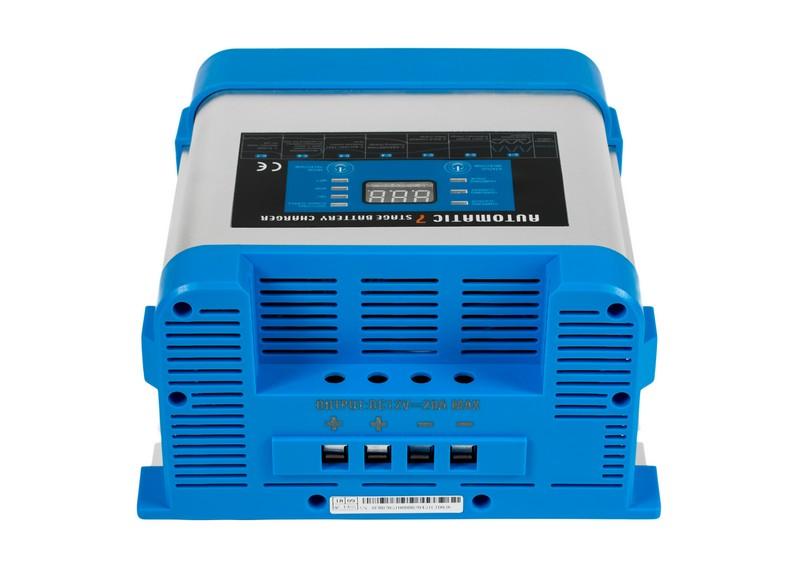 AZO Digital 24 V tinklo įkroviklis BC-20 PRO 10A akumuliatoriams (230V/24V) LCD ekranas 7 pakopų įkrovimas