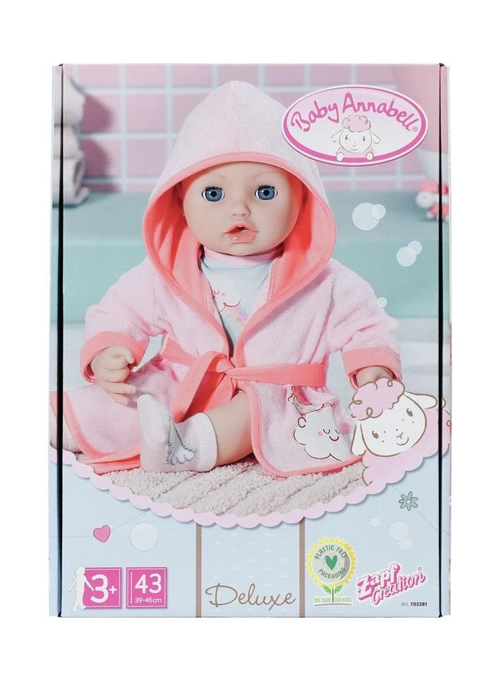 Lėlės maudymosi drabužėlių rinkinys 36–43 cm lėlei Deluxe Bathtime 703281 Baby Annabell