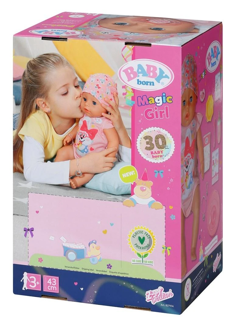 Baby Born interaktyvi lėlė - mergaitė Magic Girl, 43cm (827956)