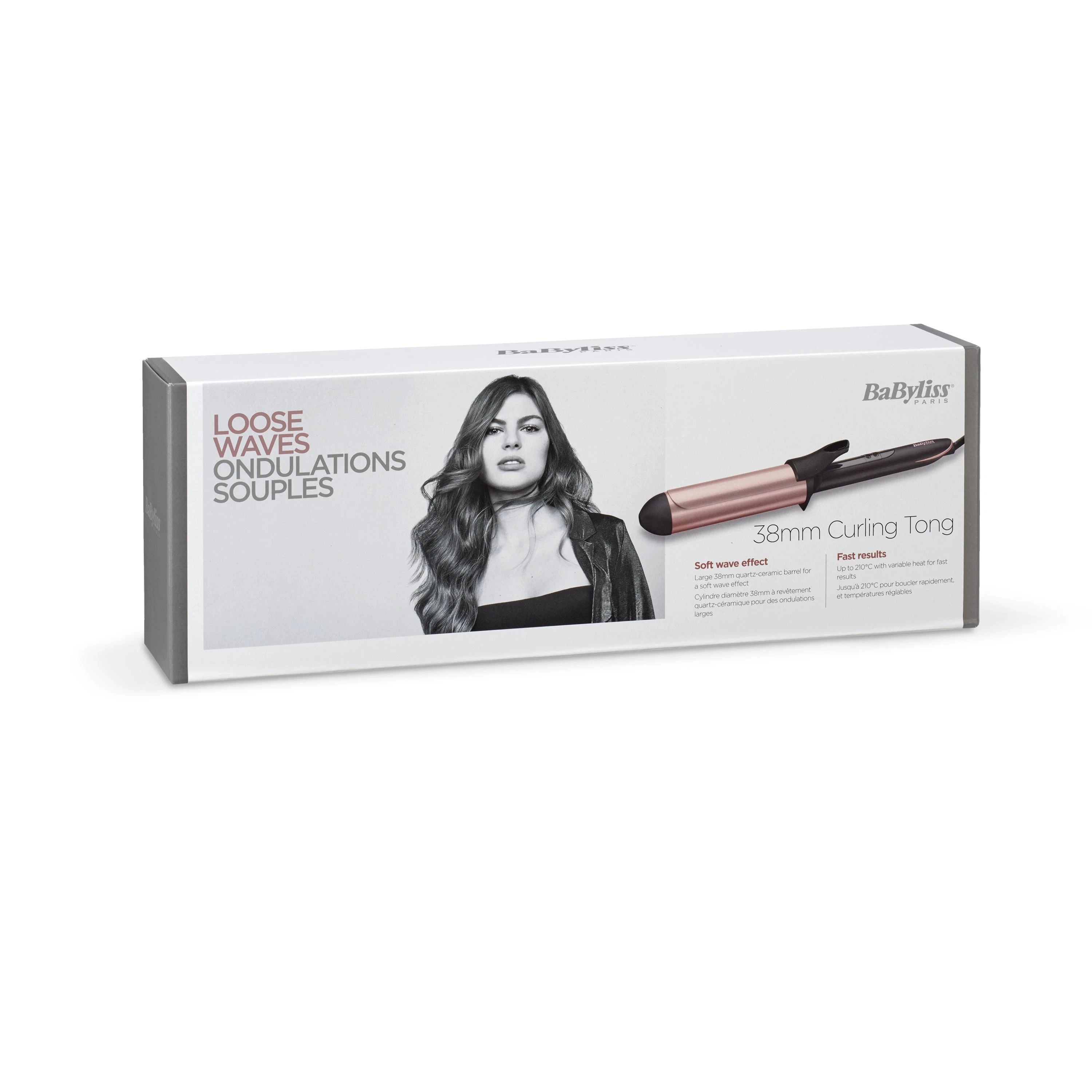 BaByliss C453E plaukų formavimo šukos Garbanojimo žnyplės Šiltas Juoda, Rožinė 2,5 m