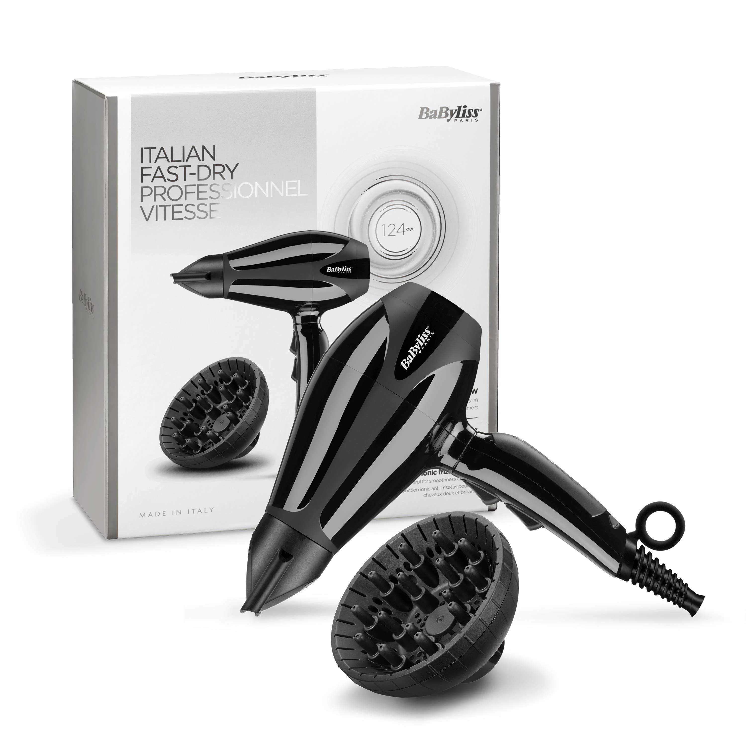 Plaukų džiovintuvas Babyliss 6715DE, 2400 W, Juodos spalvos aprašymas - Prekės nuotrauka