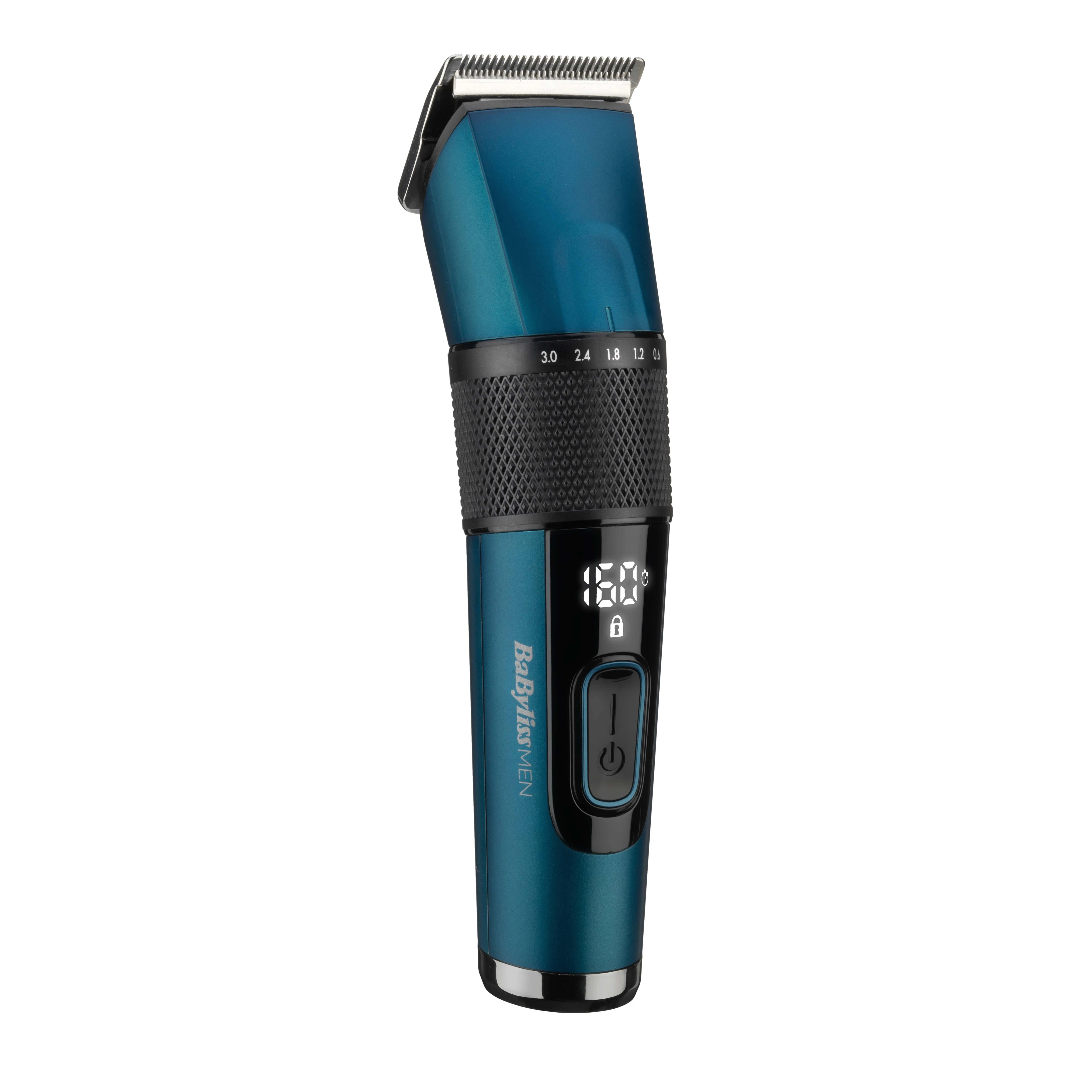Plaukų Kirpimo Mašina - Babyliss E990E Japonų Plienas Ličio Jonų 160min Belaidė Mėlyna Juoda