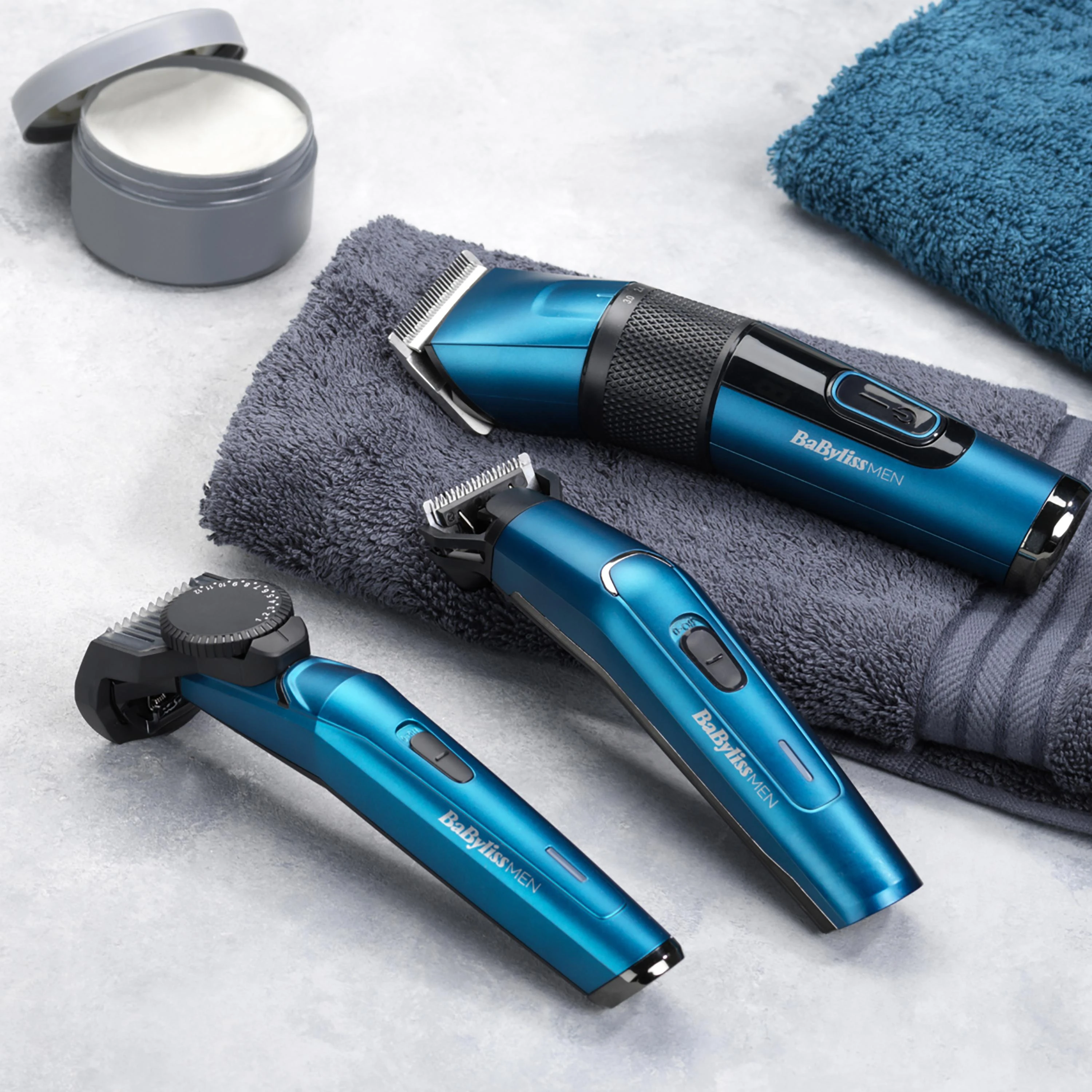 Plaukų Kirpimo Mašina - Babyliss E990E Japonų Plienas Ličio Jonų 160min Belaidė Mėlyna Juoda
