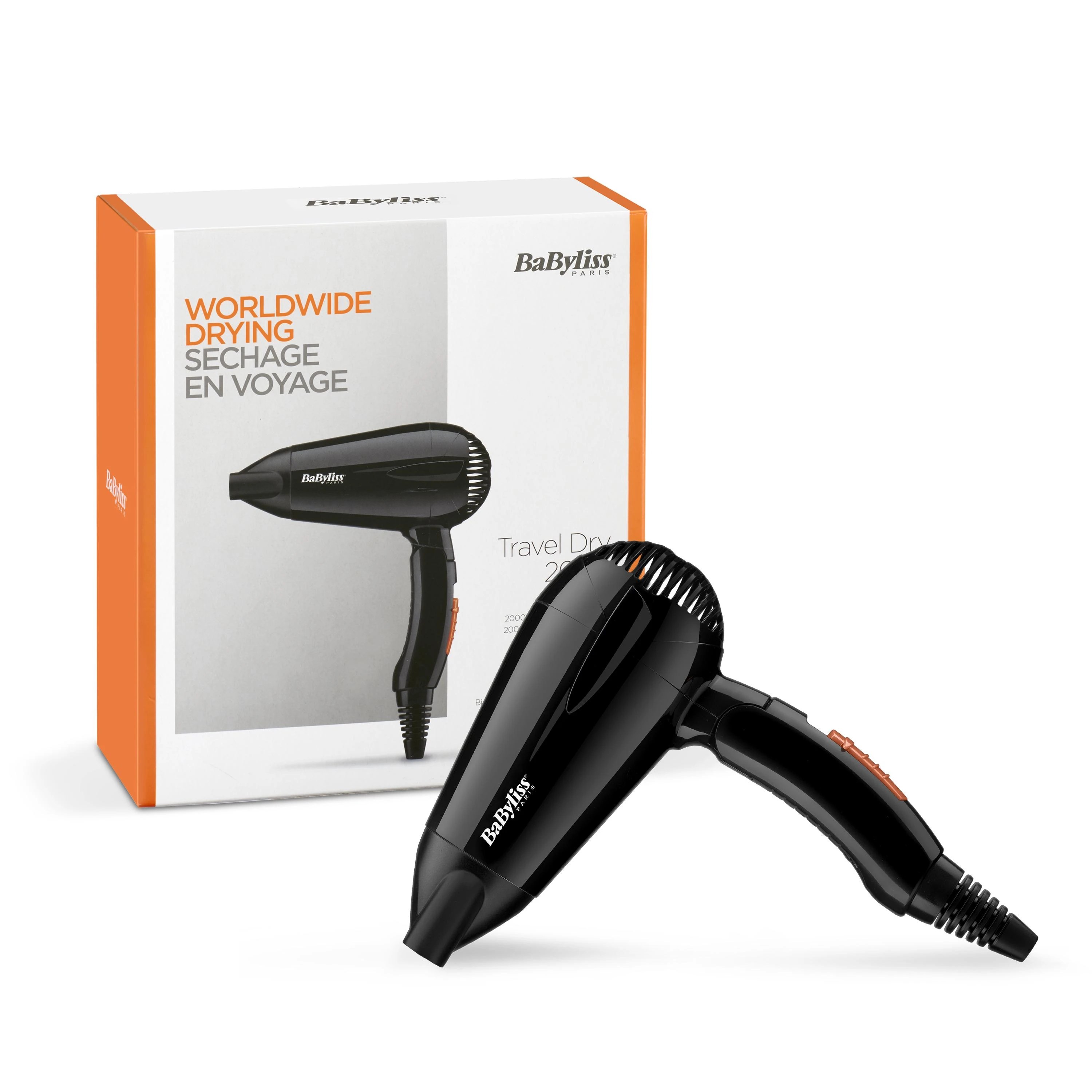BaByliss 5344E plaukų džiovintuvas Juoda 2000 W