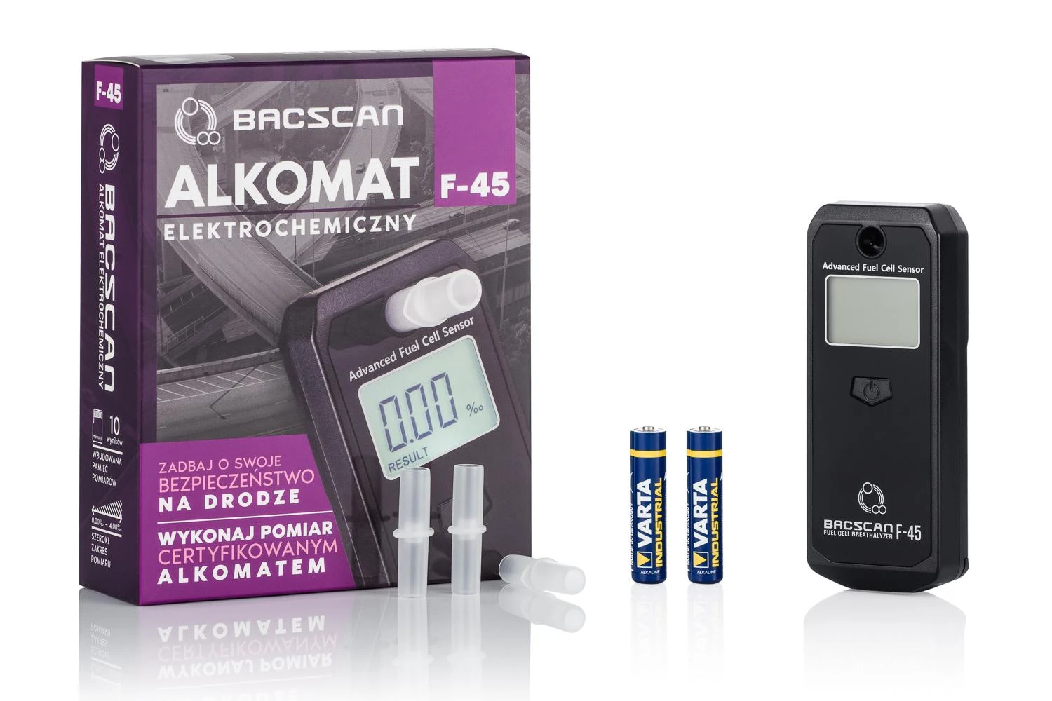 Alkotesteris Bacscan F-45 su priedų komplektu