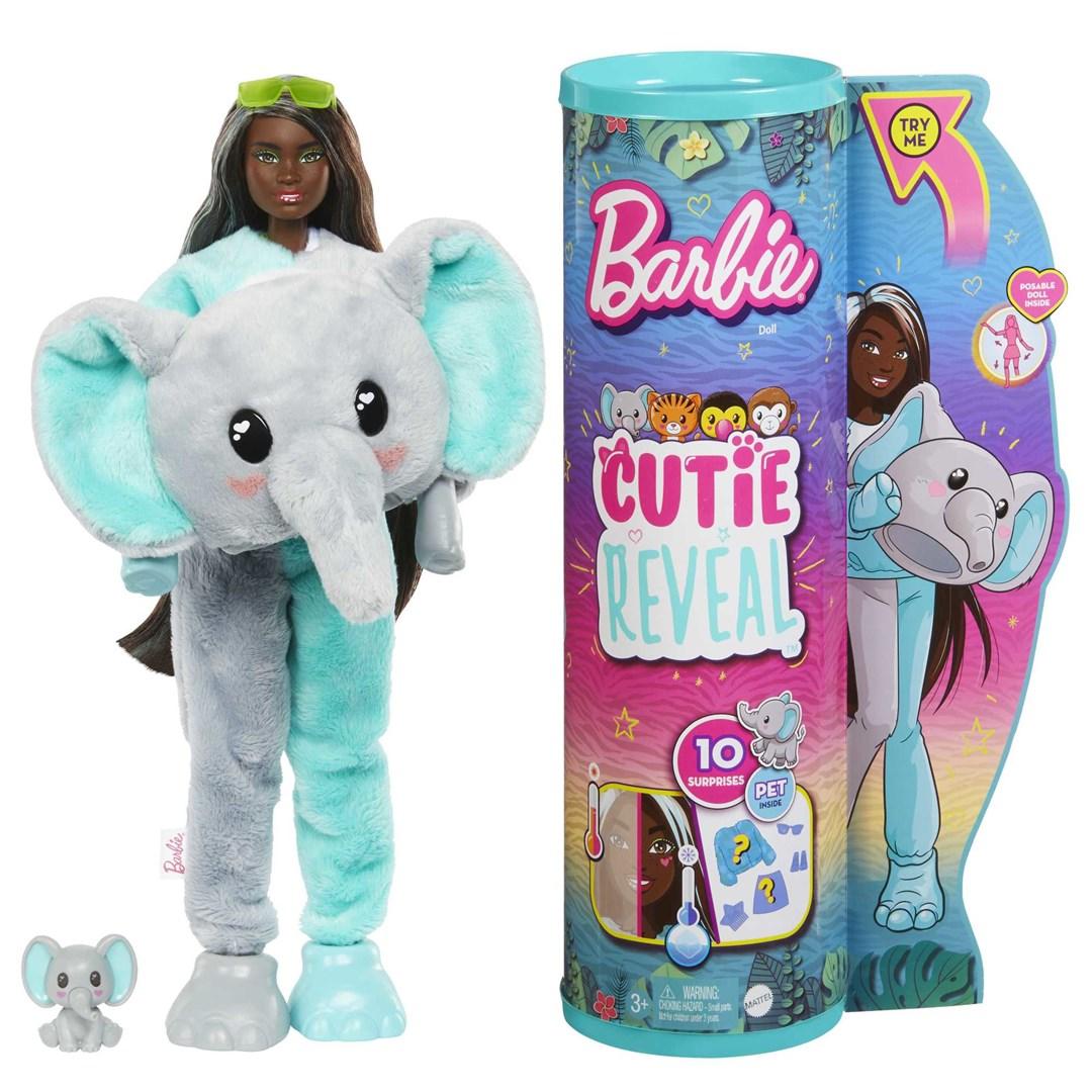BARBIE „Cutie Reveal“ rinkinys, džiunglių serija - drambliukė aprašymas - Prekės nuotrauka