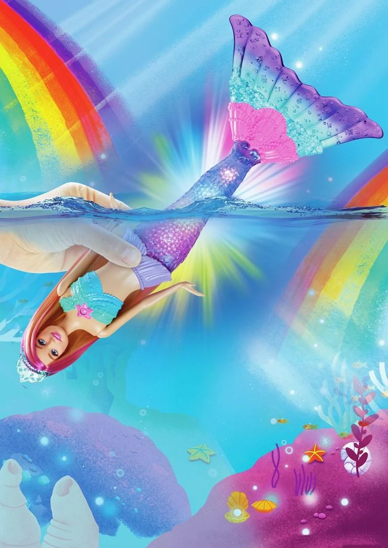 Šviečianti Barbė undinėlė Mattel Barbie Dreamtopia (HDJ36)