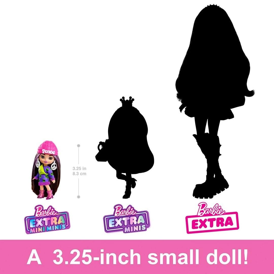 Mattel Stilinga mados lėlė „Barbie Extra Mini Minis“ aksesuarai HLN46 ZA5105 B
