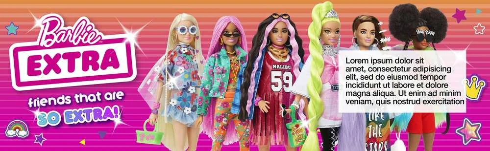 *BARBIE EXTRA kreator stylu komplektas /2
