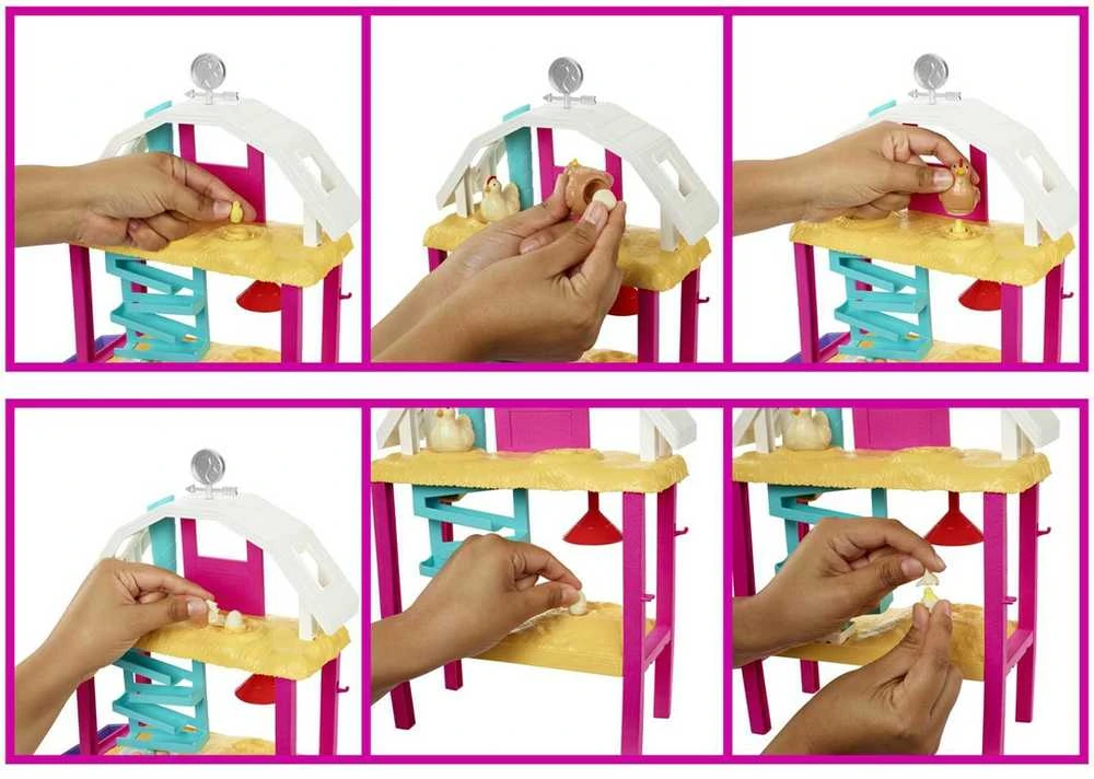 Barbie Mattel Džiaugsmingų viščiukų lėlių Barbė rinkinys HGY88