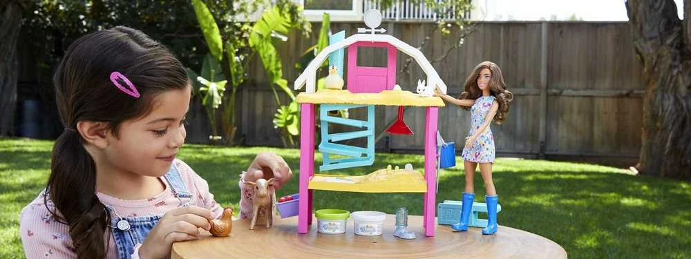Barbie Mattel Džiaugsmingų viščiukų lėlių Barbė rinkinys HGY88