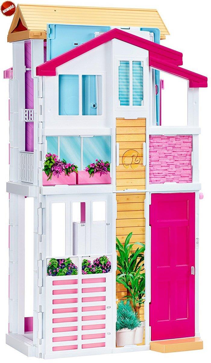 BARBIE barbės namas Malibu (3 aukštų), DLY32
