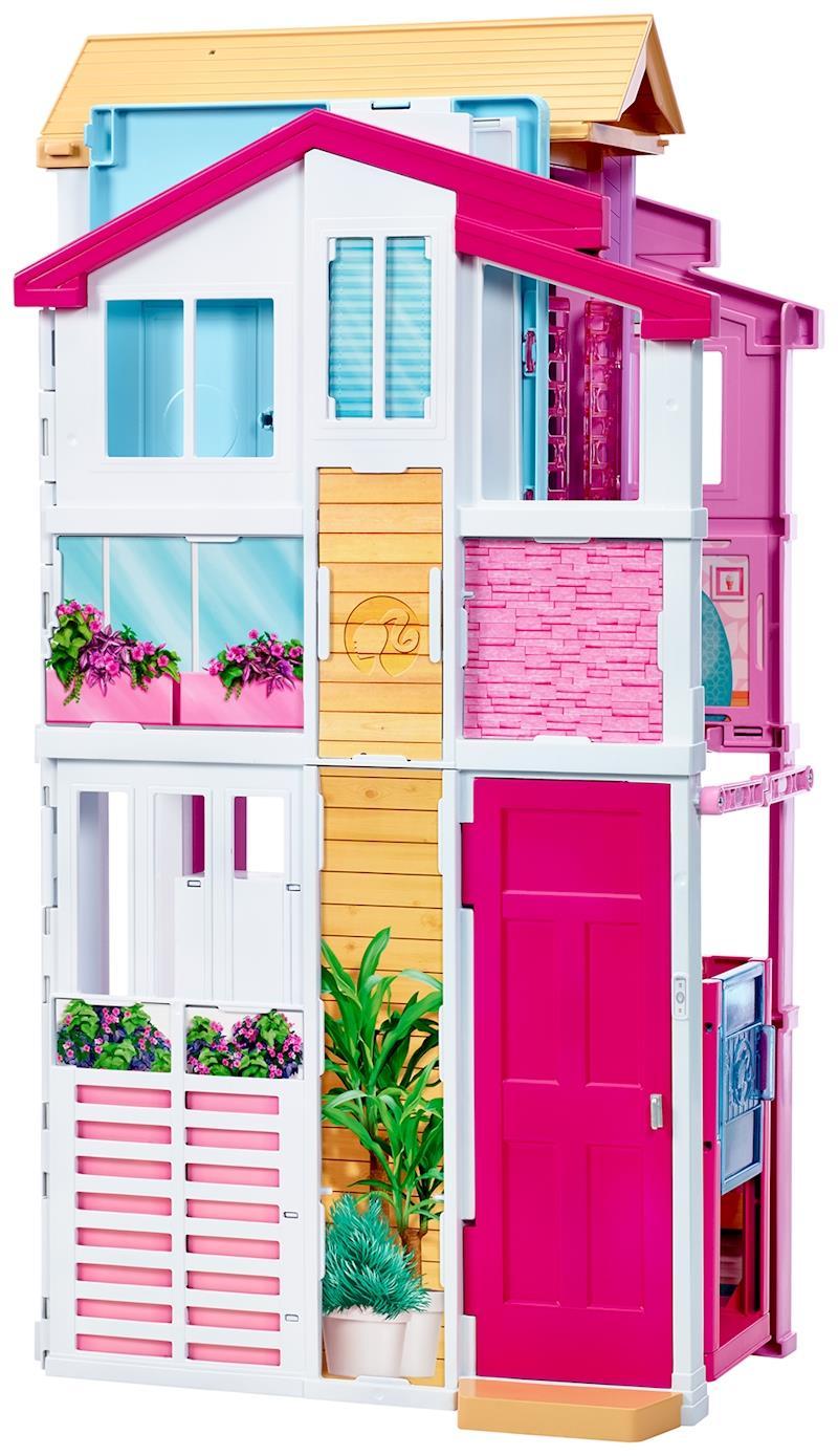 BARBIE barbės namas Malibu (3 aukštų), DLY32