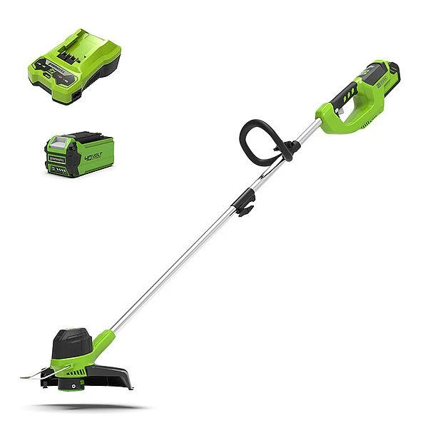 Greenworks 40V žoliapjovė su 2Ah akumuliatoriumi ir krovikliu [G40LTK2]