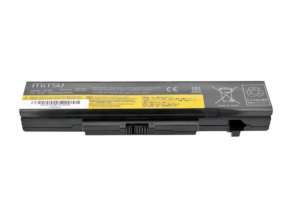 Nešiojamo kompiuterio akumuliatorius MITSU BATTERY BC/LE-E530 (LENOVO 4400 MAH 48 WH)