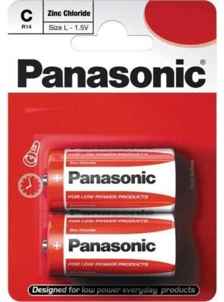 Panasonic C baterijos, 2 vnt. pakuotė