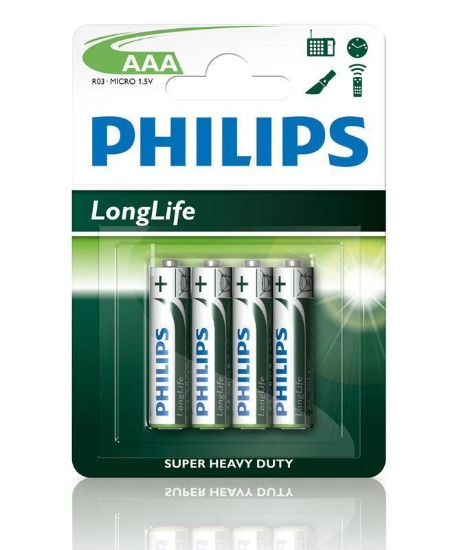Philips LongLife baterija R03L4B/10