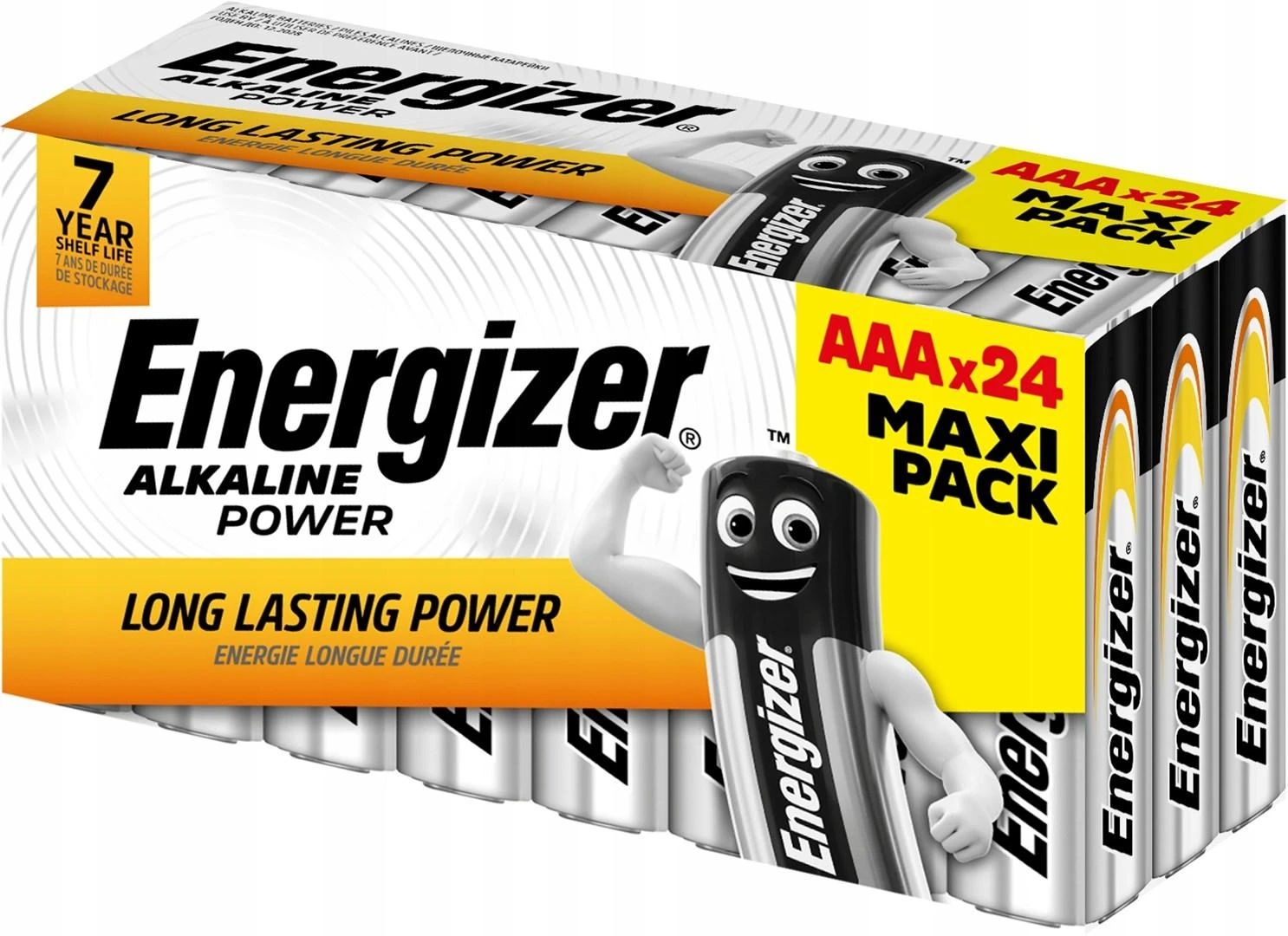 Energizer AAA šarminės baterijos, 24 vnt. pakuotė