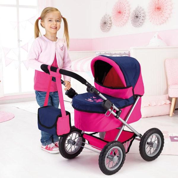 BAYER DESIGN LĖLIŲ VEŽIMĖLIS TRENDY, Rožinis
