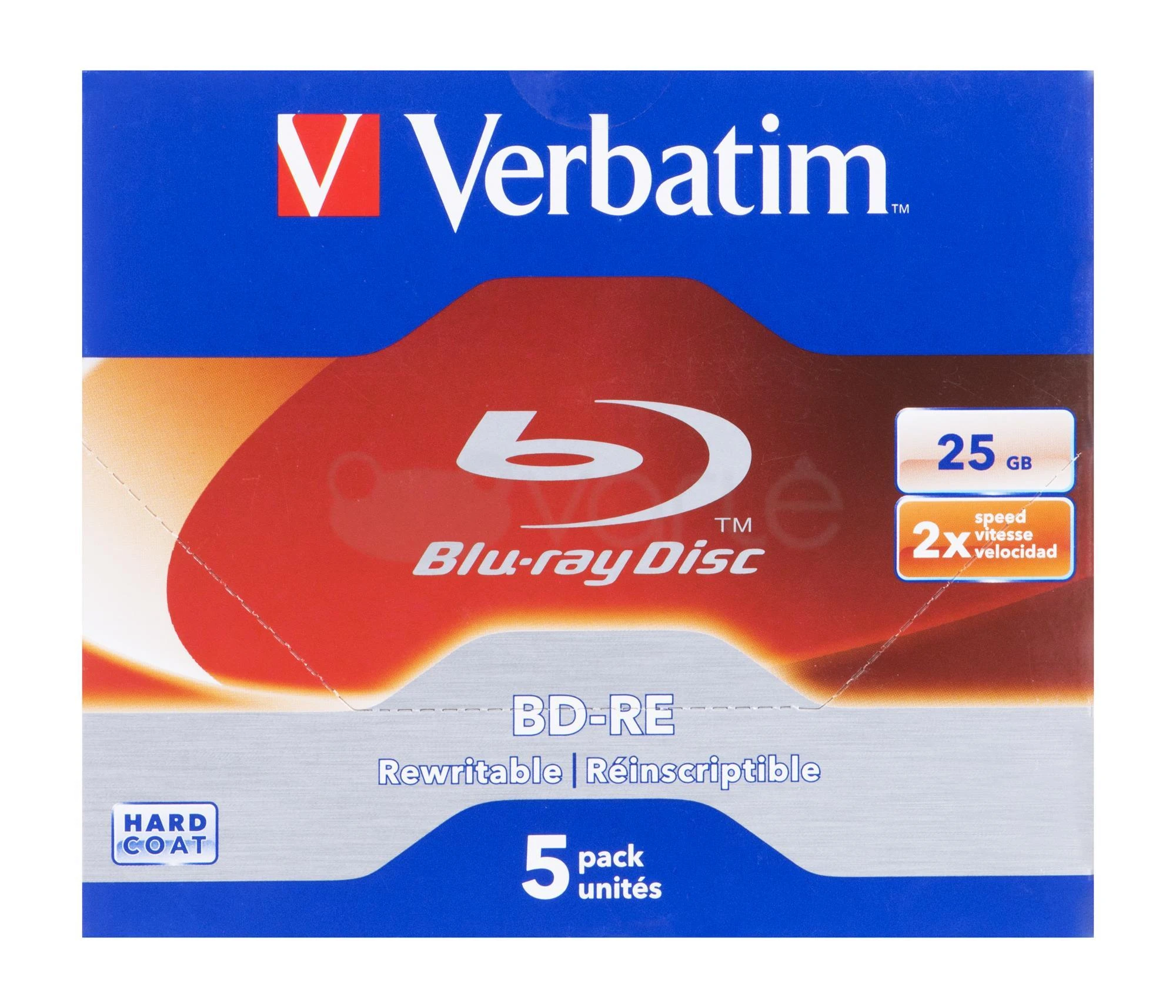 Verbatim (43615) BluRay BD-RE SL Verbatim 25GB, 2x 5 v / pak