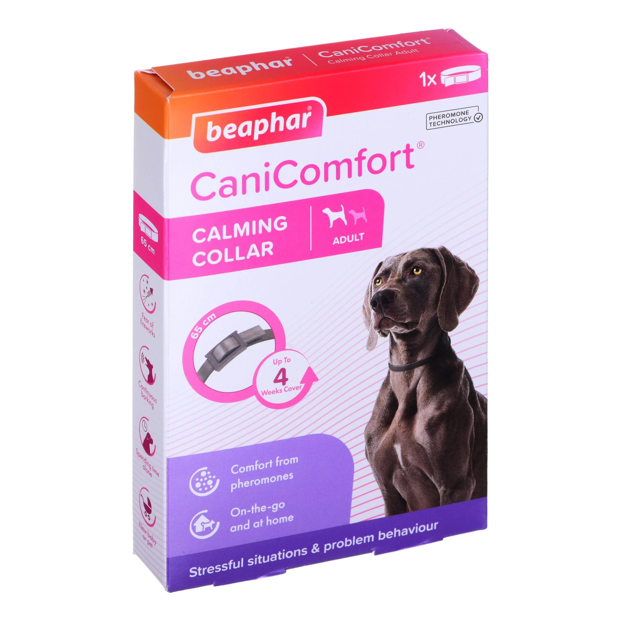 Beaphar CaniComfort raminamasis antkaklis šunims, 65 cm pakuotė