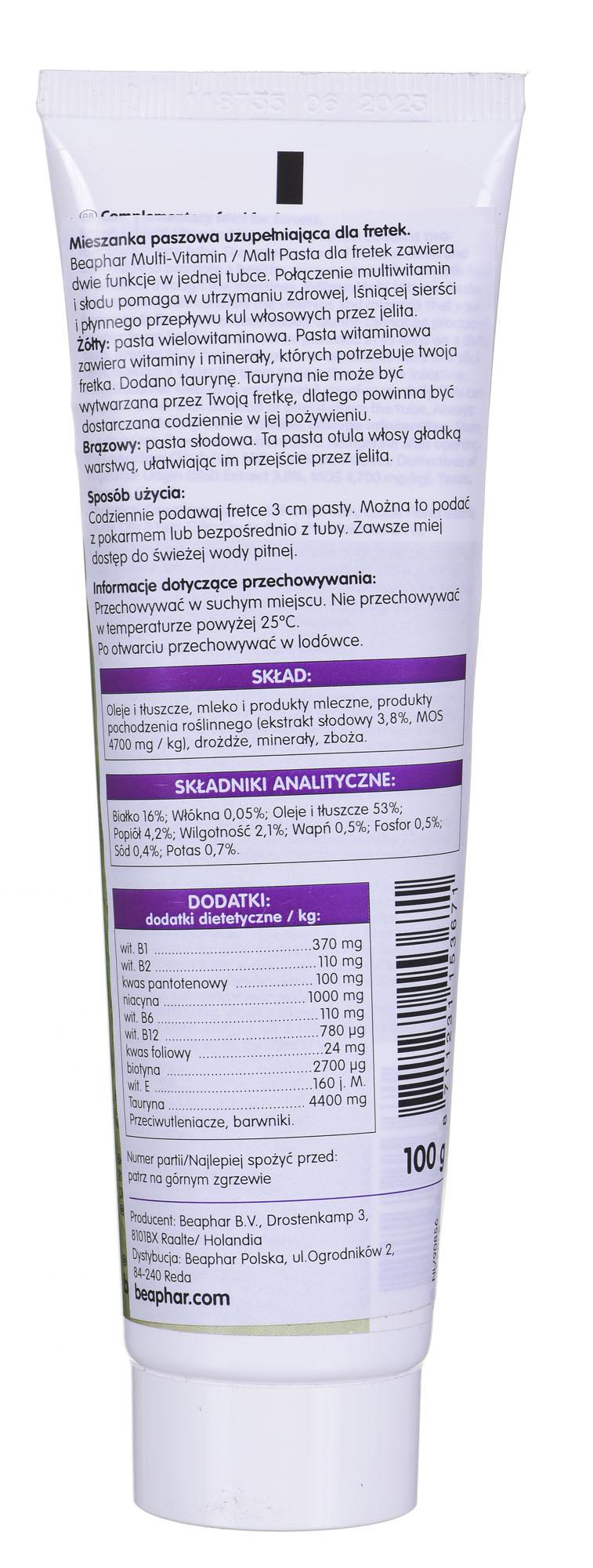 Beaphar MALT/MULTI PASTE FRETKA 100g