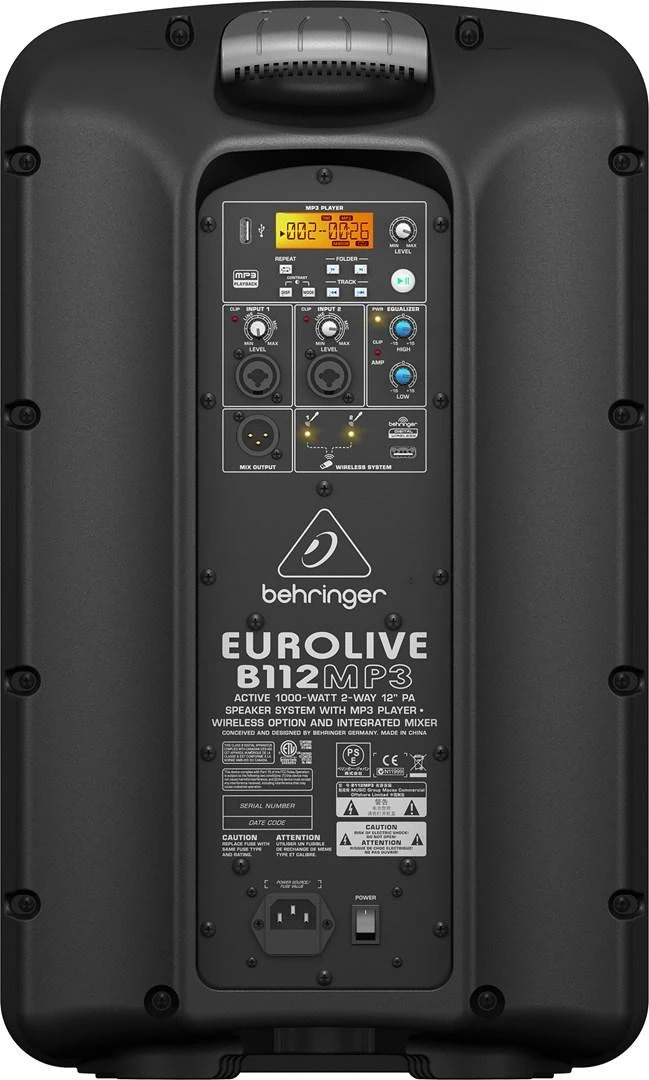 Kompiuterio kolonėlės Behringer B112MP3