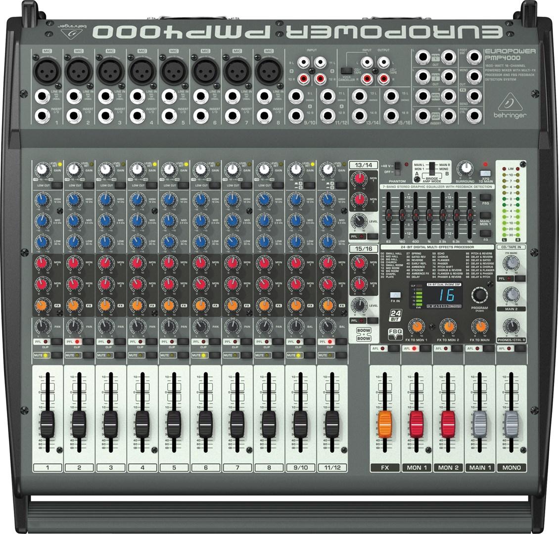 Behringer PMP4000 - Galingasis maišytuvas