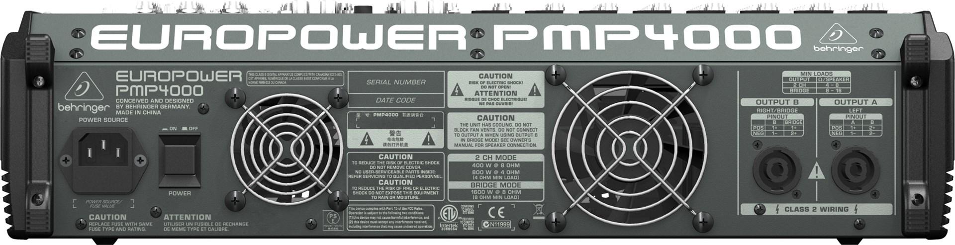 Behringer PMP4000 - Galingasis maišytuvas