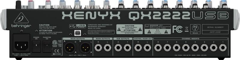Behringer QX2222USB - garso maišytuvas